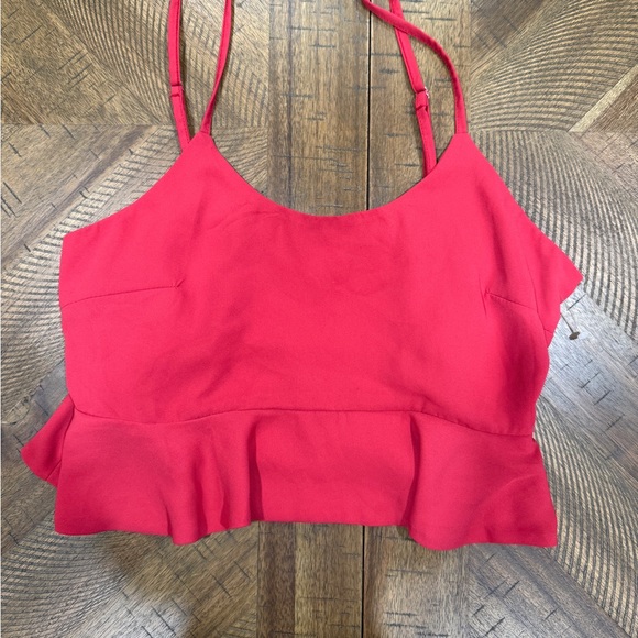 Revolve Superdown Red Cropped Top Large - Picture 1 of 6